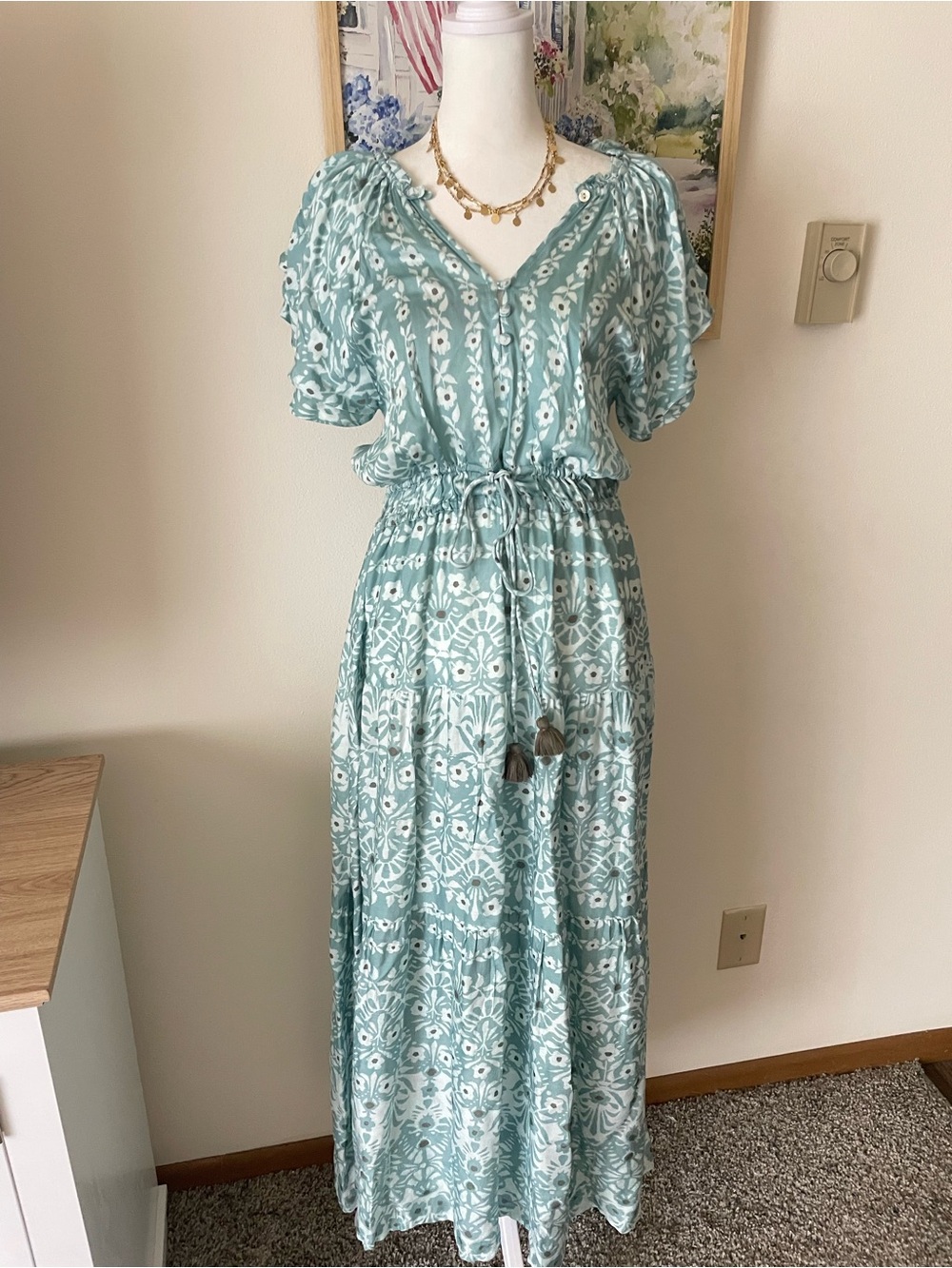 Omika Floral Maxi Dress in Size XS